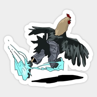 Chicken with Shoes Sticker